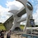 People standing by The Falkirk Wheel boat lift